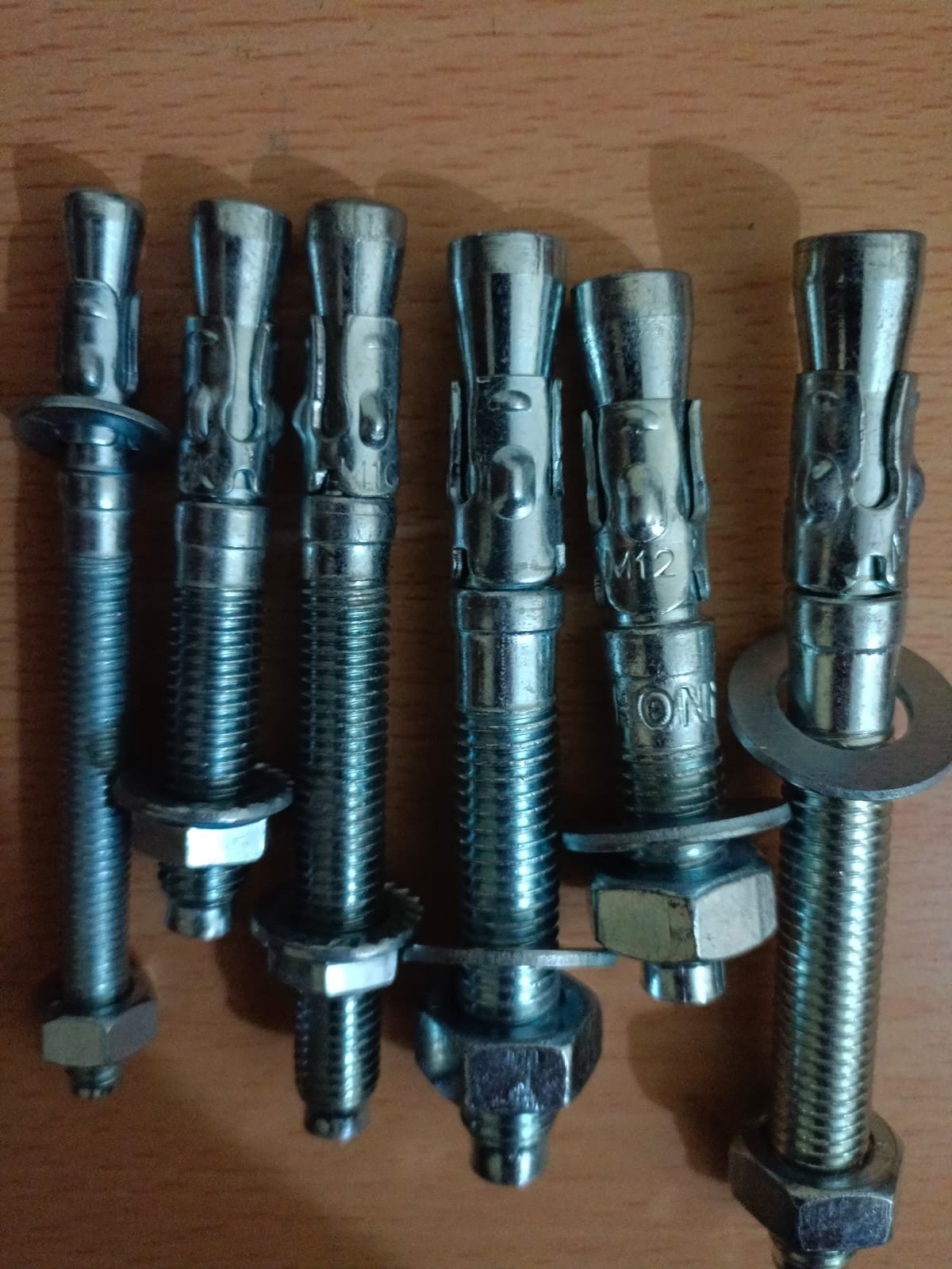 Wedge anchor bolts