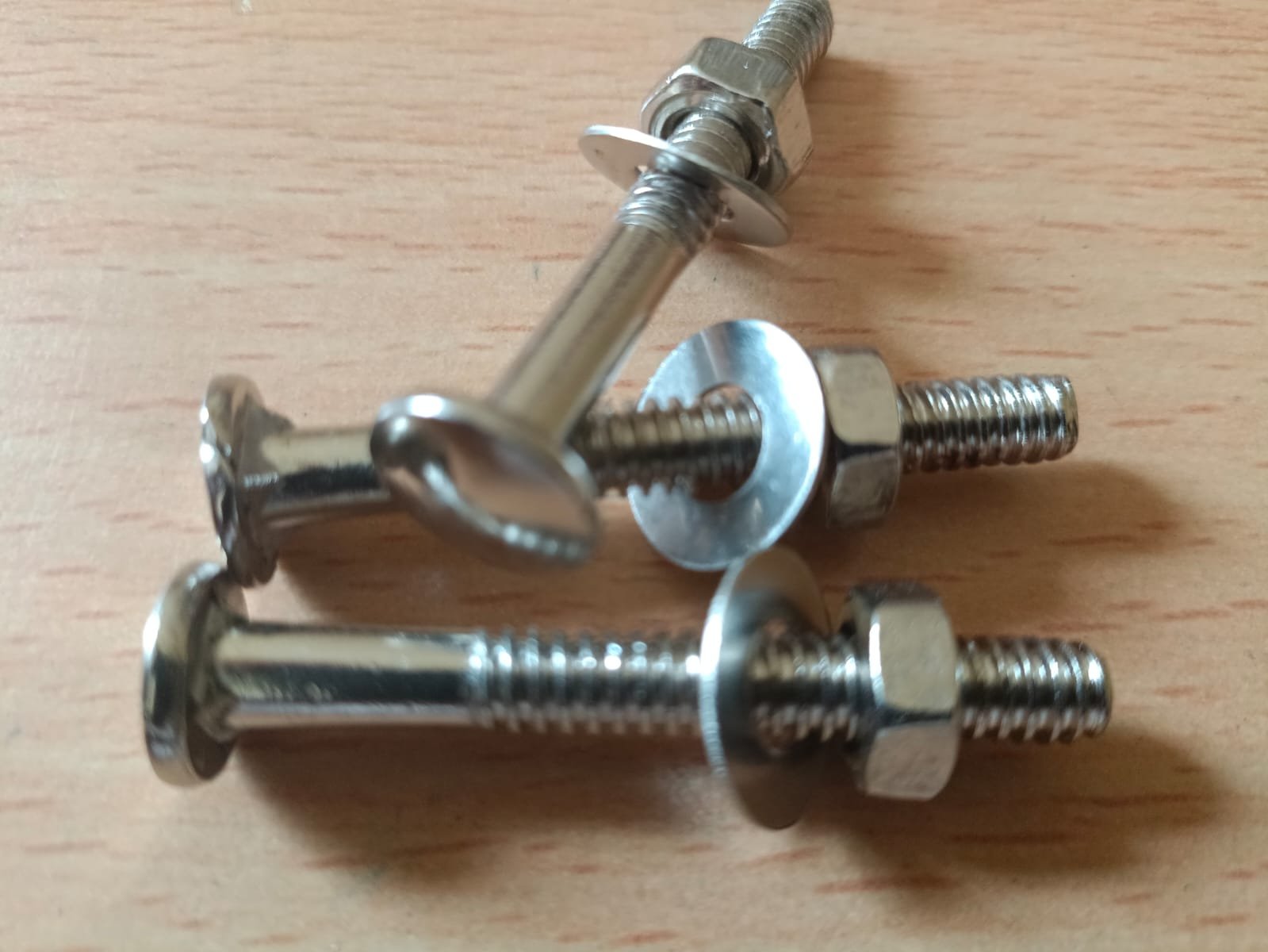 Carriage Bolt with nut & washer